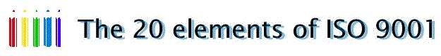 The 20 elements of ISO 9001